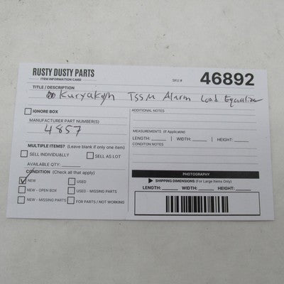 Harley Davidson NOS Kuryakyn Light Brake Alarm Compatible Load Equaliz