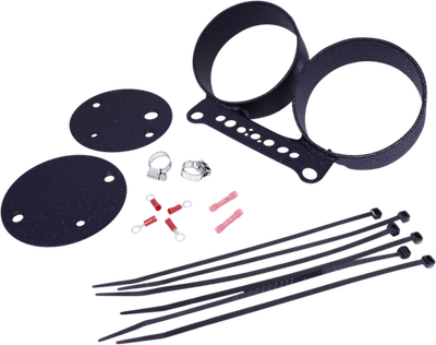 Drag Specialties Dual Gauge Mount Wrinkle Black 2210-0545