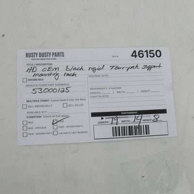 Harley Davidson OEM Touring Luggage Rack Tour-Pak Support 53000125