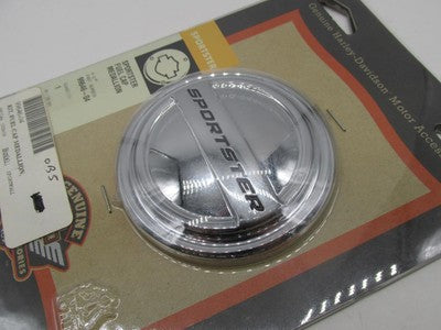 Harley-Davidson Genuine NOS Adhesive Chrome Fuel Cap Cover Medallion 9