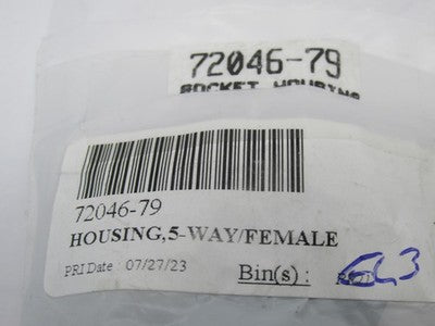 Lot of 3 Harley Davidson OEM NOS 5-Way Female Housing 72046-79