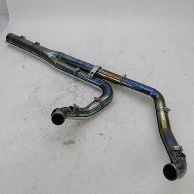 SuperTrapp 85-06 FLH FLT 2-Into-1 SuperMeg Exhaust Header Pipes Chrome