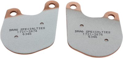 Drag Specialties Premium Sintered Metal Brake Pads Front Rear 1721-2474