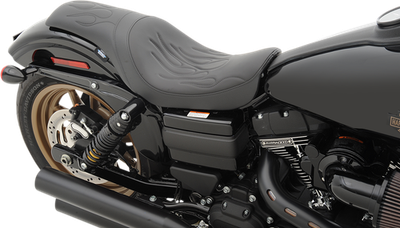 Drag Specialties Predator Seat Flame Stitching 0803-0290