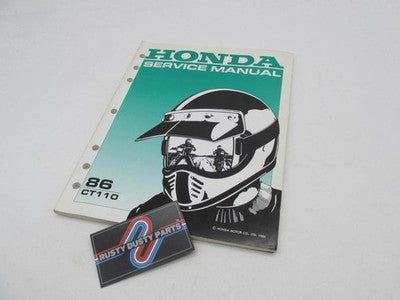 Honda Official Factory Genuine 1986 CT110 Service Manual Book