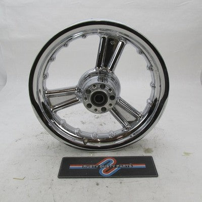 Alcoa Harley Detonator 3-Spoke Chrome Rear Wheel 16"x3" 1" Axle Softai