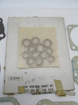 Harley Davidson 1955-65 74 inch OHV Top Overhaul Gasket Kit 17034-48B