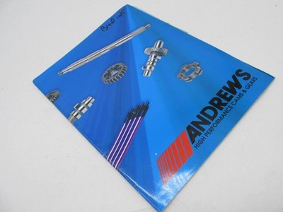 Andrew's Harley Davidson High Performance Cam's & Gears Product Catalo