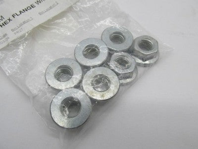 Lot of 7 Harley-Davidson OEM NOS Hex Flange Nut w/ Lock Patch 7435M