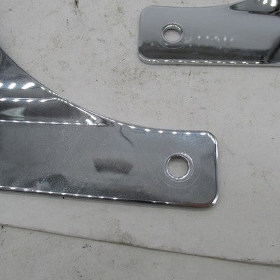 Pair Harley OEM Chrome Rigid Sissy Bar Mount Brackets 00+ FLSTC FLSTS