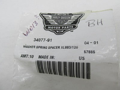 Lot of 16 Harley-Davidson Genuine NOS Spring Spacer Washers 34077-91