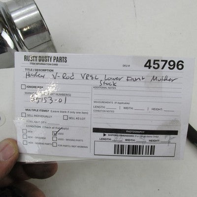Harley Davidson OEM Stock 02-06 V-Rod VRSC Muffler Chrome 65153-01