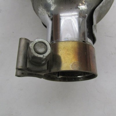 Pair of Harley Chrome Mufflers w/ Crossover Pipe+Tips/Sheilds 64900112