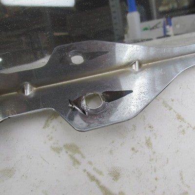 Pair Harley OEM Chrome Fork Mounted Wind Deflectors Lwr Fairings Touri