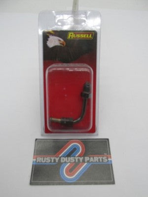 Russell 3/8-24 Inverted Flare 90 Degreee Short Brake Line Fitting R428
