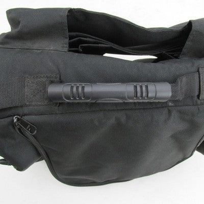 Harley-Davidson by SAC Black Canvas Sissy Bar Bag Barrel Duffel 15"x8"