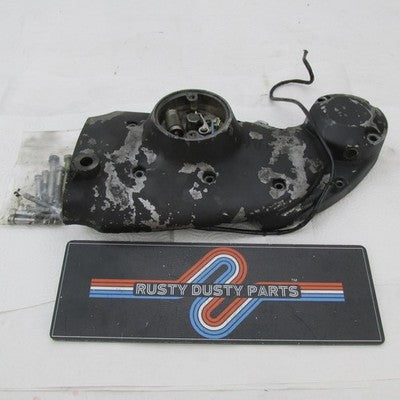 Harley OEM Ironhead Sportster Black Gearcase Cam Cover w/ Bolts 25200-