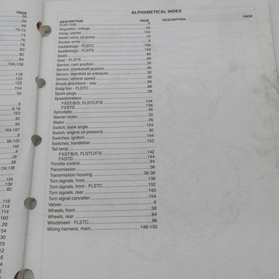 Harley Davidson OEM 2000 Softail Models Parts Catalog Factory Manual 9