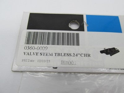 Drag Specialties NOS .24" Chrome Bolt-In Tubeless Tire Valve Stems 036