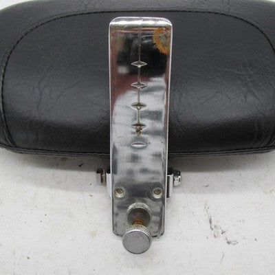 Mustang Adjustable Smooth Driver Backrest w/Chrome Studs Harley Tourin