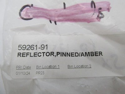 Harley Davidson NOS OEM Pinned Amber Reflector 59261-91