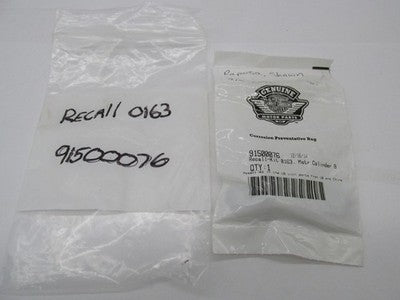 Harley OEM NOS Recall Kit 0163 Rear Brake Master Cylinder Banjo Bolt 9