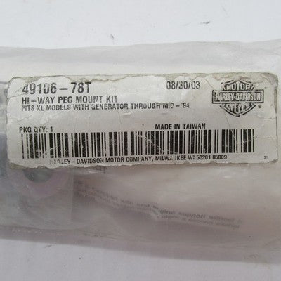 Harley-Davidson OEM NOS 78-84 Sportster High-Way Peg Mounting Kit 4910