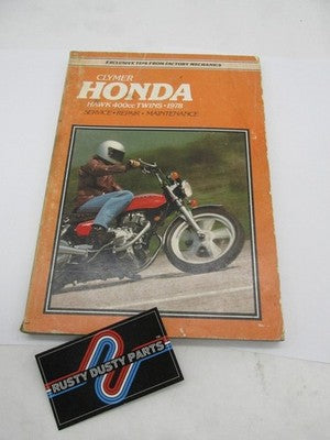 Clymer Honda 1978 Hawk 400cc Twins Service Repair Manual Book