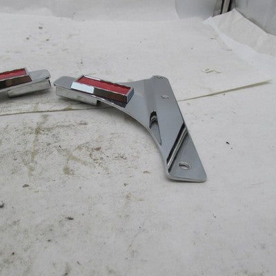 Pair of Harley OEM Chrome Sissy Bar Mounts Sideplates Brackets 52800-9