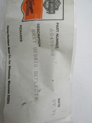 Harley Davidson Genuine NOS Debris Deflector Bracket 60494-80