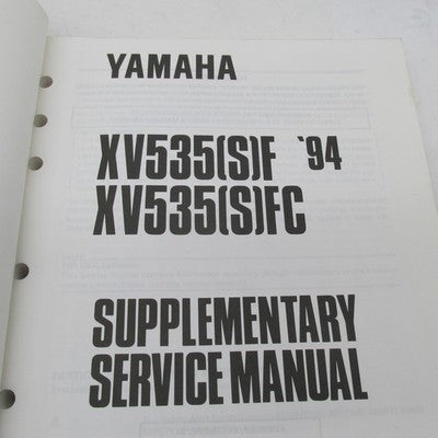 Yamaha OEM 1994 XV535 Service Repair Manual LIT-11616-XV-35