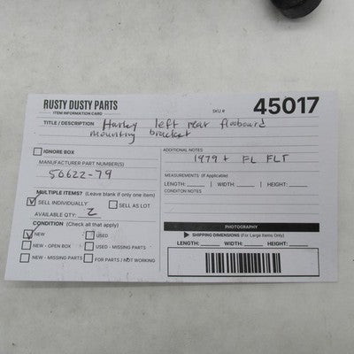 Harley OEM NOS 79-Up FL/FLH/FLT Electra Glide Footboard Mount Bracket