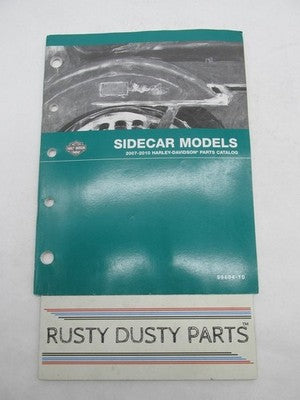 Harley-Davidson Official Factory 2007-2010 Sidecar Models Parts Catalo