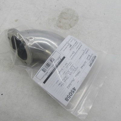 Buell Polished Intake Manfold Elbow 2-1/8" I.D. Male End, 3-1/4" Flang