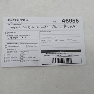 Harley Davidson OEM Throttle Body Mount Bracket 08-16 Touring 27712-08