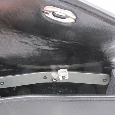 Motorcycle Windshield Turnbuckle Pouch, Black Synthetic Leather 10" x