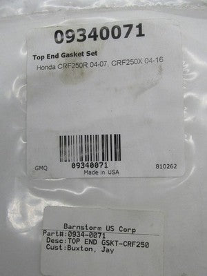 Moose Racing Honda 04-07 CRF250R 04-16 CRF250X Top End Gasket Set 0934