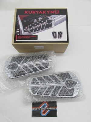 Kuryakyn NOS Indian Spear Passenger Floorboard Inserts Chrome 5656