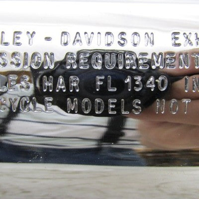 Harley Davidson OEM Single Chrome Exhaust Muffler Silencer Slip On 659