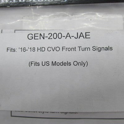 Custom Dynamics NOS 16-18 CVO Front Turn Signal Bullet LED Inserts GEN