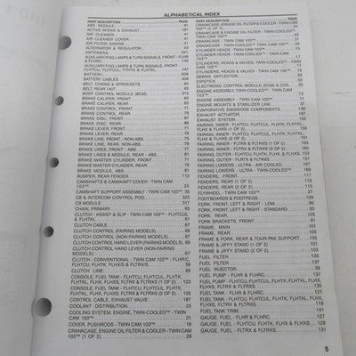 Harley Davidson Official Factory 2015 Touring Models Parts Catalog 994