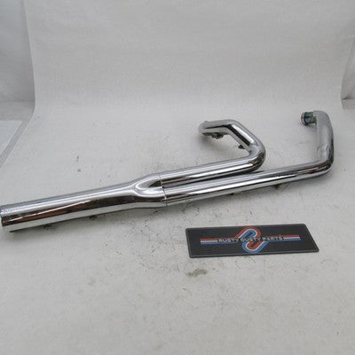 SuperTrapp 85-06 FLH FLT 2-Into-1 SuperMeg Exhaust Header Pipes Chrome