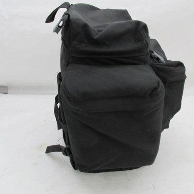 Road Ready Harley Sissybar Backrest Black Canvas Backpack Bag 17"x17"x