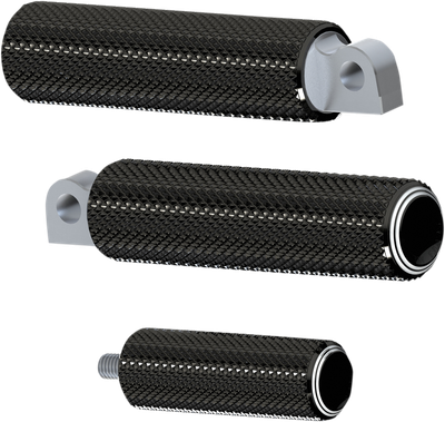 Arlen Ness Fusion Footpegs and Shifter/Brake Pegs Black Footpegs, Dual