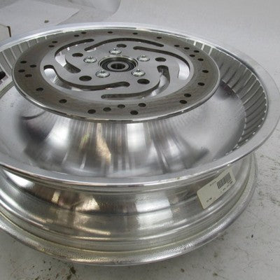 Harley OEM NOS Softail Deuce 17x4.5" Rear Wheel w/ Pulley & Rotor 4107
