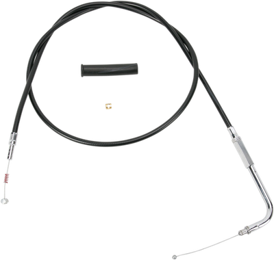 Drag Specialties Alternative Length Black Vinyl Idle Cable 0651-0625