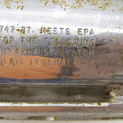 Vintage Harley Davidson OEM Front Chrome Softail Tapered Muffler 65247