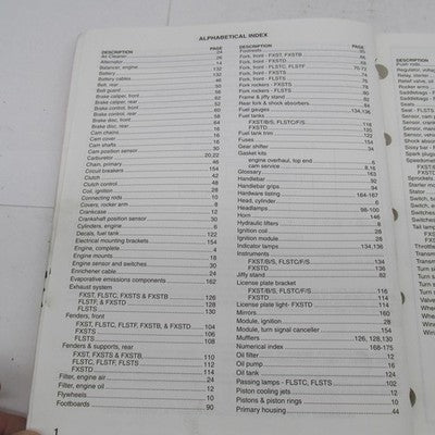 Harley-Davidson OEM Official 2000 Factory Softail Models Parts Catalog