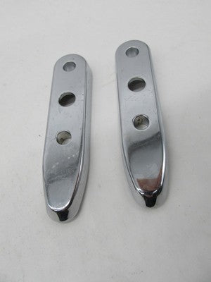 Pair of Harley Genuine Chrome Turn Signal Directional Relocation Pads