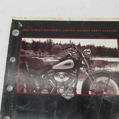 Harley Davidson Official Factory 2001 Softail Models Parts Catalog 994